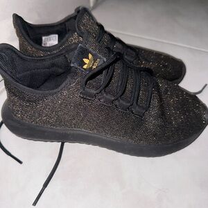 Adidas Black & Gold Tubular Shadow